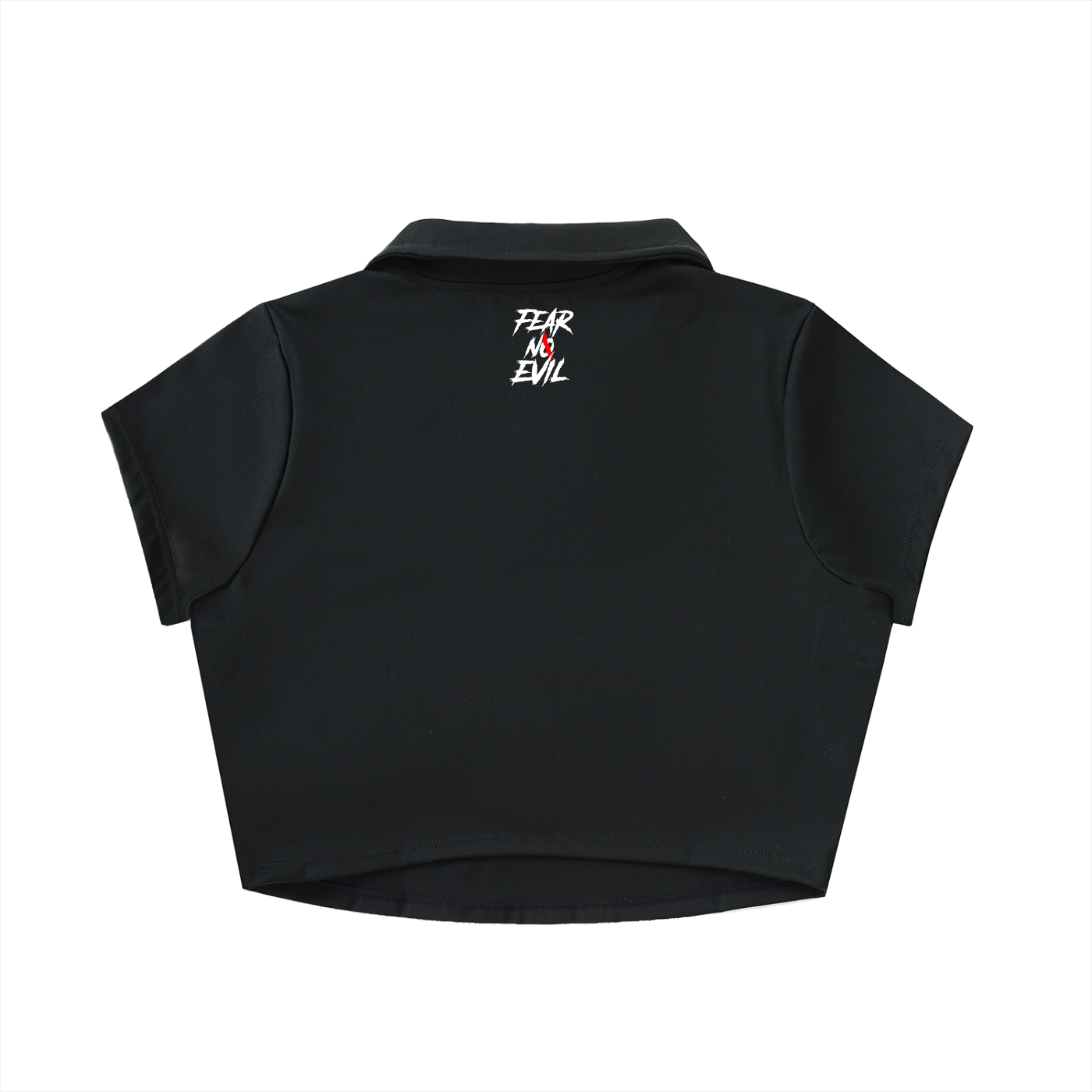 Zero Glory V-Neck Lapel Crop Top by Shannon Spence