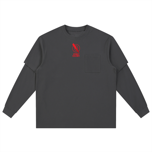 Zero Glory Layered Long Sleeve Oversized Tee by Shannon Spence