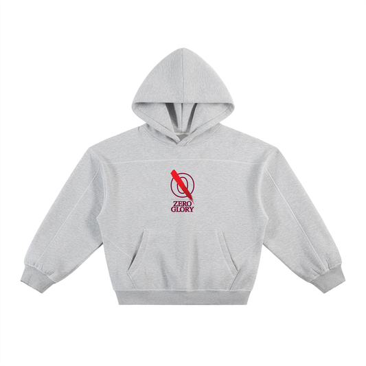 Zero Glory Heather Gray Boxy Hoodie by Shannon Spence